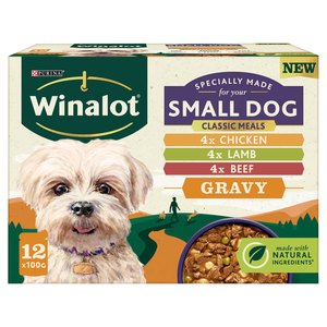 Winalot Pouch Small Dog Chunks in Gravy 12 pack 100g