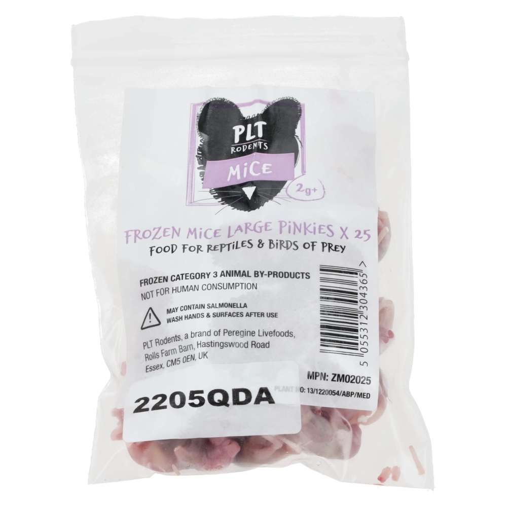 PLT Frozen Mice Lge Pinkies 2g+ 10 Pack