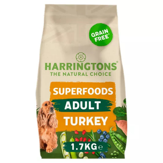 Harringtons Adult Dog Grain Free Superfoods Turkey 1.7kg