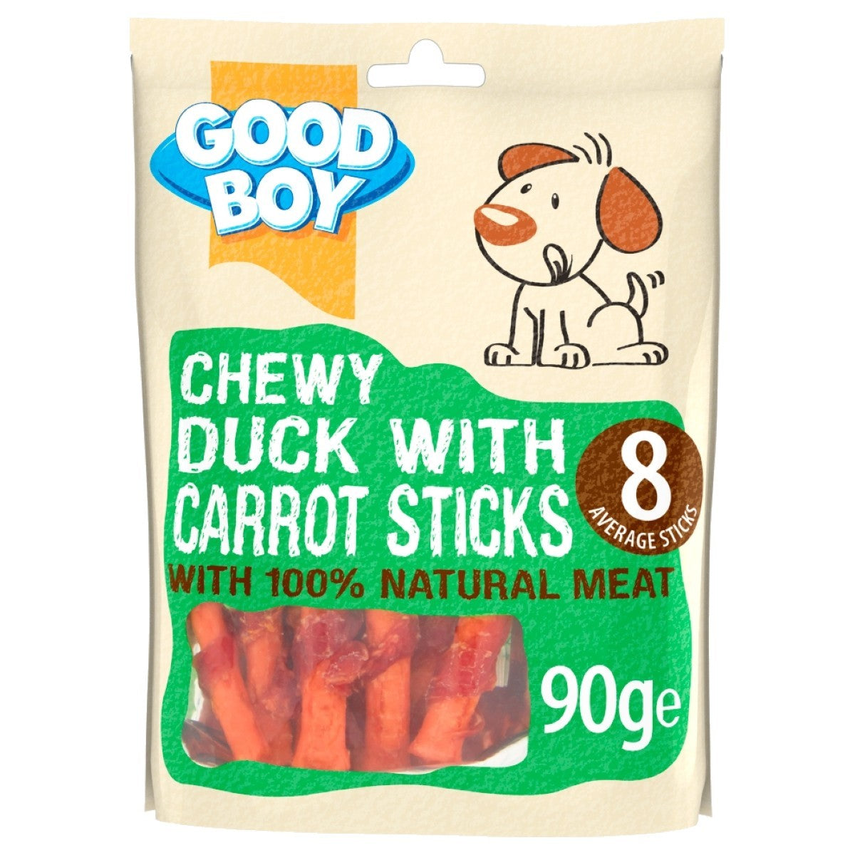 Good Boy Chewy Duck & Carrot Sticks 90g
