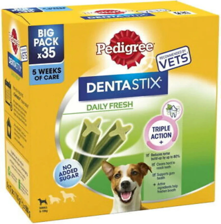 Pedigree Dentastix Fresh Daily Small Dog Dental Treats 35 Sticks