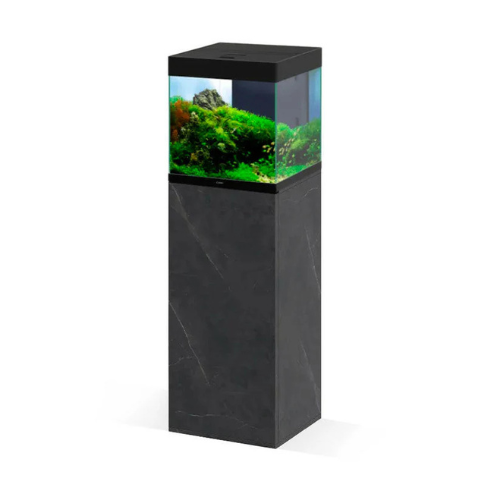 CIANO EMOTIONS PRO 40 BLACK AQUARIUM AND BLACK MARBLE CABINET
