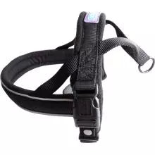 Hemm & Boo Padded Harness Black Reflective, 3/4x14-18" Small