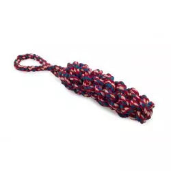 Ancol Rope Dog Toy Log Made From Tshirts 33cm