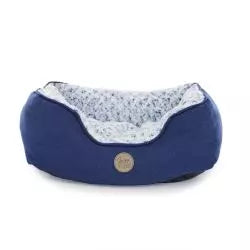 Ancol Sleepy Paws Navy Square Bed