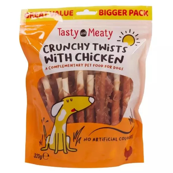Tasty and Meaty - Crunchy Twists with Chicken 320g