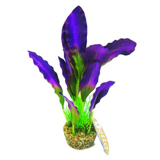 Betta Choice 8" Purple Silk Plant W/Sand Base