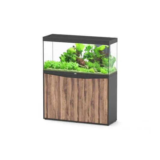 Splendid 120 Aquarium Black + Black Wood Cabinet