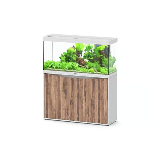 Splendid 120 Aquarium White + White Wood Cabinet