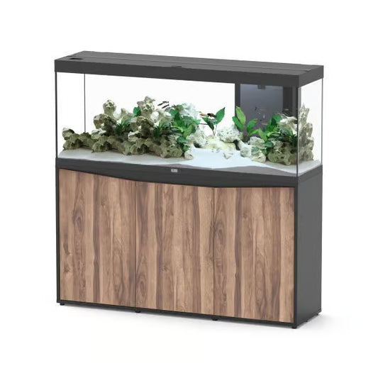 Splendid 150 Aquarium Black + Black Wood Cabinet