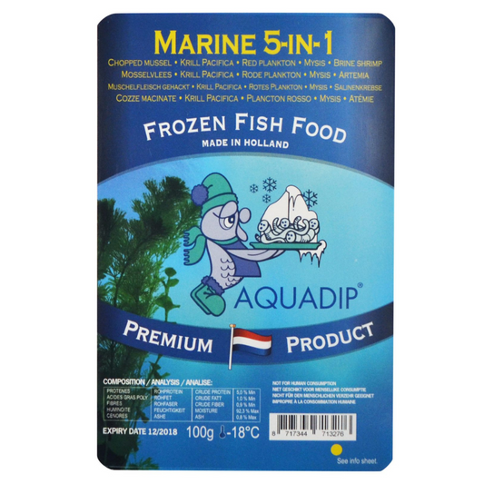 Marine Quintet (5 in 1) Frozen Food 100g Blister Pack